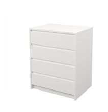 Cómoda Cajonera 4 cajones acabado en blanco. 74cm(alto) 60cm(ancho) 45cm(fondo)