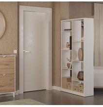 Estantería Alta Salón, Librería, Color Blanco, Medidas: 180 cm (Alto) x 85 cm (Ancho) x 28,5 cm (Fondo